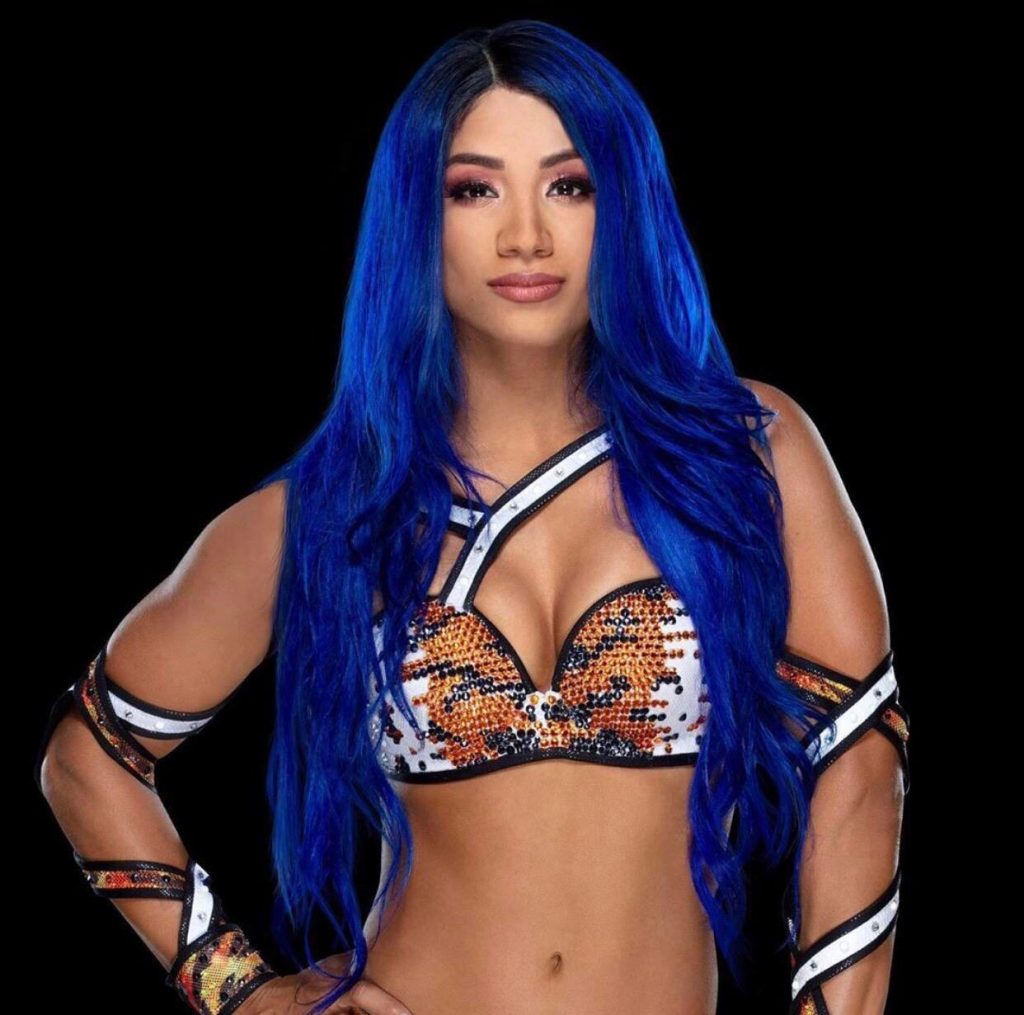 Sasha Banks blue hair