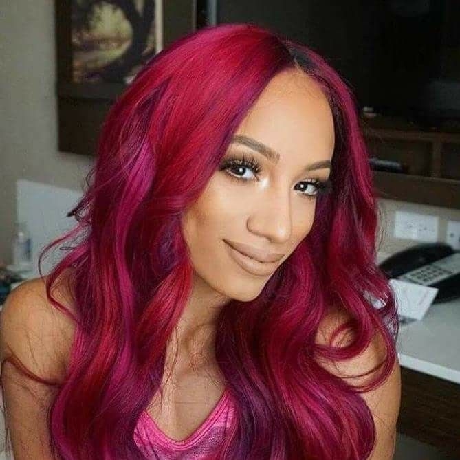 Sasha Banks red hair