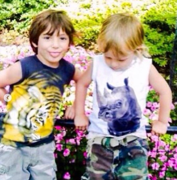 Stacey Silva's sons, Mateo and Parker.