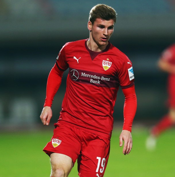 Timo Werner started his professional football career in 2013.