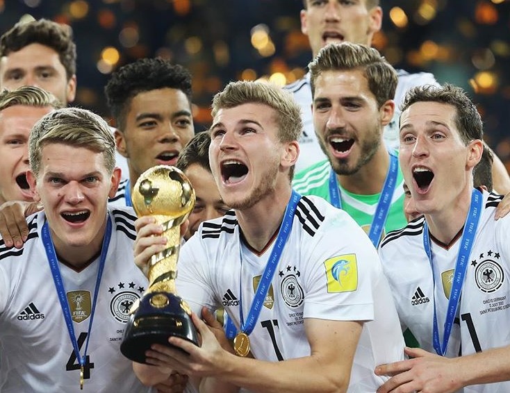 Timo Werner with Germany won the 2017 FIFA Confederations Cup.