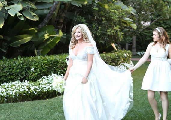 Shannon Tweed wedding dress